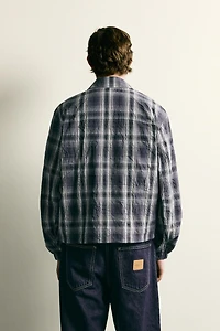 RELAXED FIT PLAID JACKET