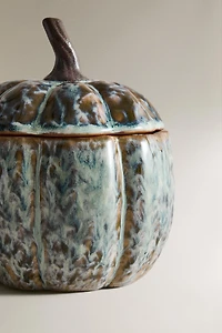 PUMPKIN STONEWARE JAR