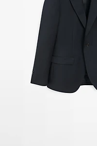 100% virgin wool suit blazer
