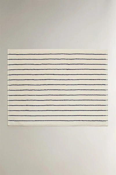 TAPIS DE BAIN RAYURES COULEUR