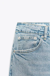 TRF STRAIGHT LEG JEANS WITH A HIGH WAIST