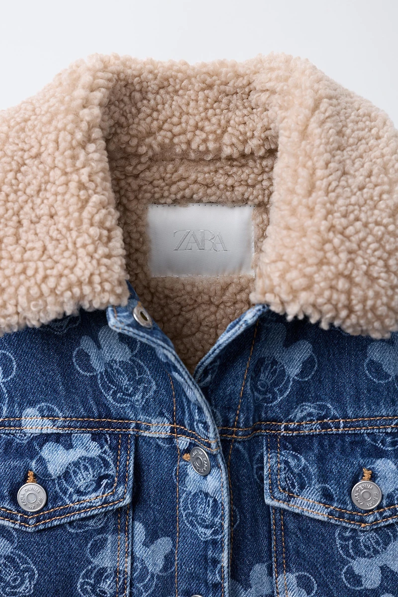MINNIE MOUSE © DISNEY FLEECE TRIM DENIM JACKET