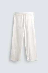 PANTALON COUPE DÉCONTRACTÉE STRUCTURÉ