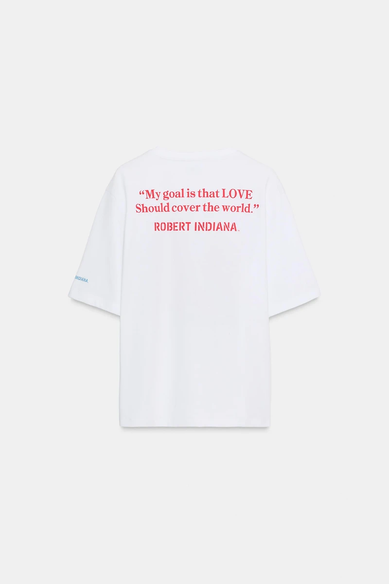 CONTRAST TEXT T-SHIRT