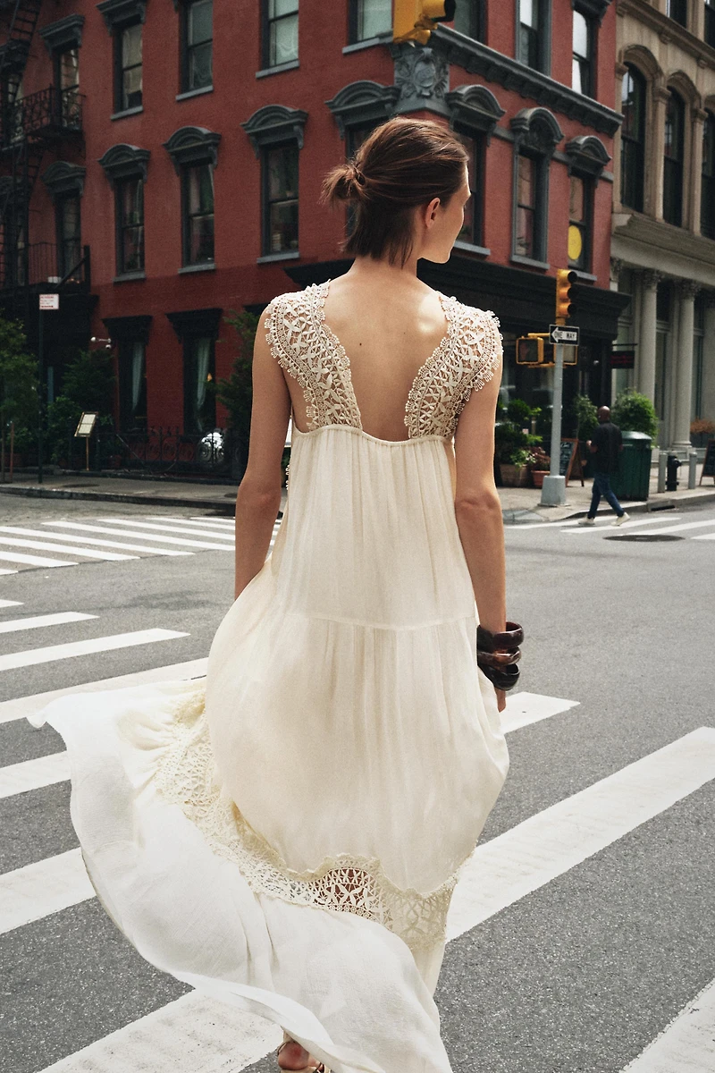 COMBINATION LACE SLIP DRESS