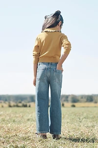 LIMITED EDITION WIDE LEG JEANS WITH POCKETS