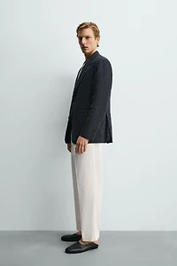 REGULAR FIT VISCOSE - COTTON PANTS