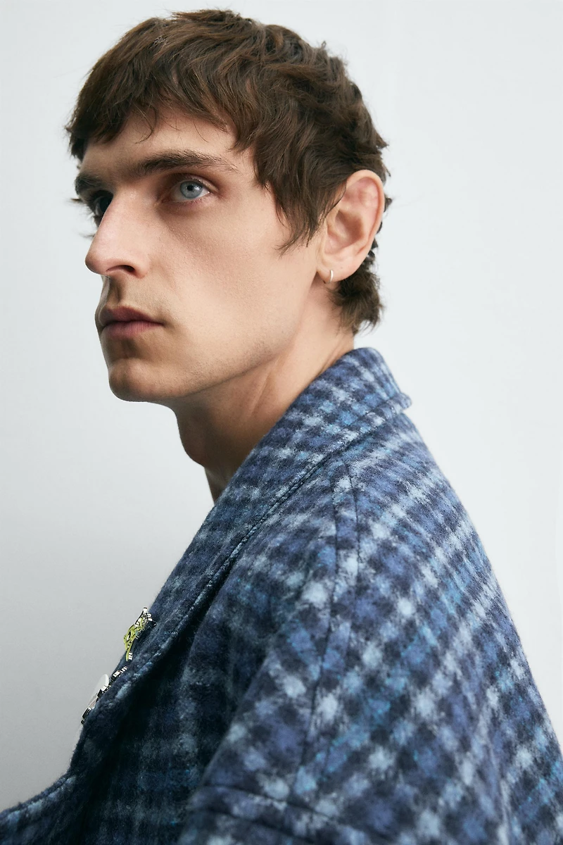 OVERSIZE CHECK COAT HARRY LAMBERT FOR ZARA X DISNEY