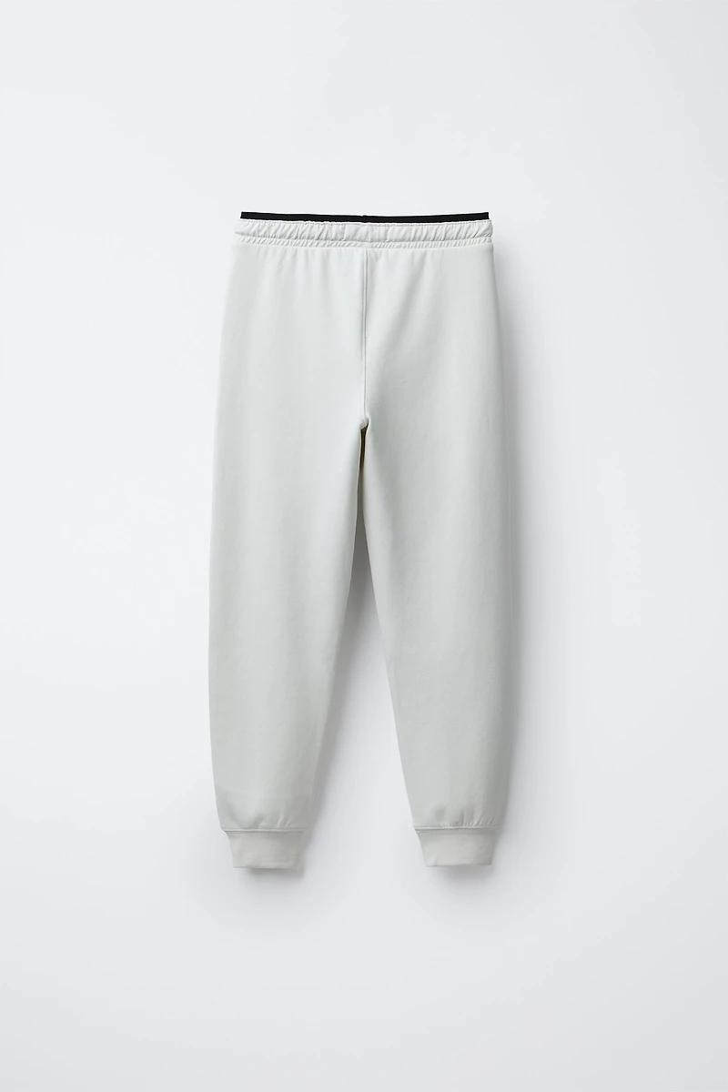 SPORTY INTERLOCK PANTS