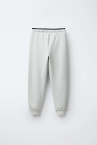 SPORTY INTERLOCK PANTS