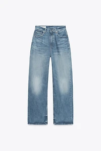 TRF HIGH RISE STRAIGHT WIDE LEG JEANS