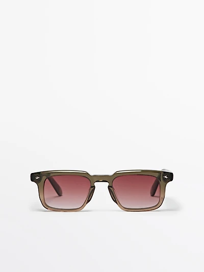 Lunettes de soleil rectangulaires étroites