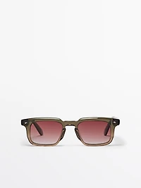Lunettes de soleil rectangulaires étroites