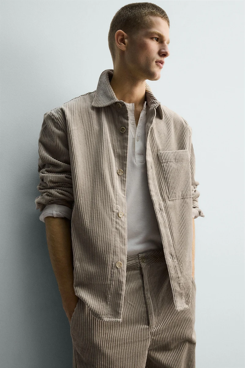 RELAXED FIT CORDUROY OVERSHIRT