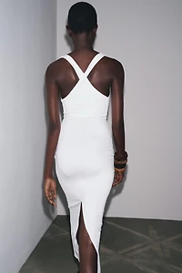 LONG POLYAMIDE BLEND DRESS
