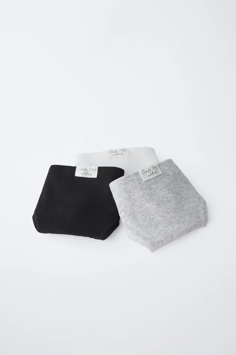 9-14 YEARS/ THREE-PACK OF LABEL UNDERWEAR