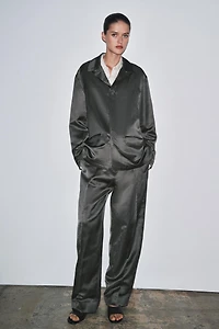 SATIN LINEN BLAZER ZW COLLECTION