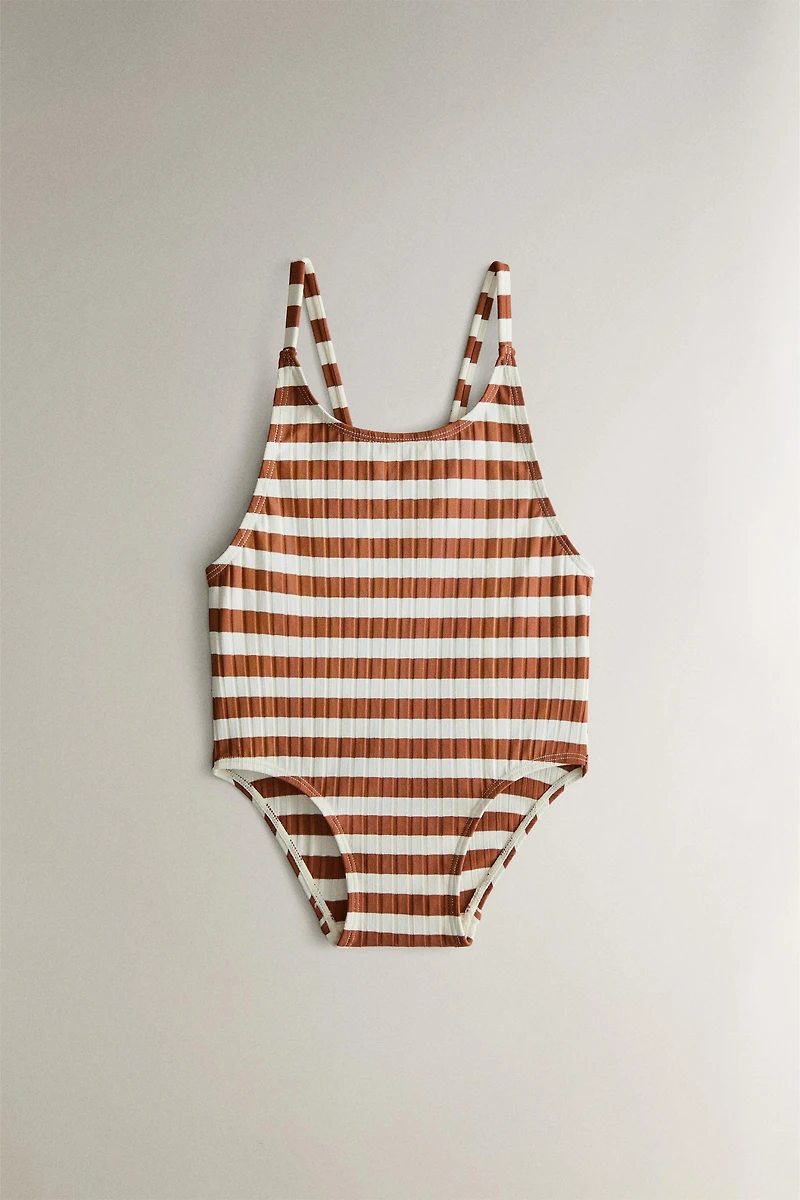 MAILLOT DE BAIN ENFANT À RAYURES