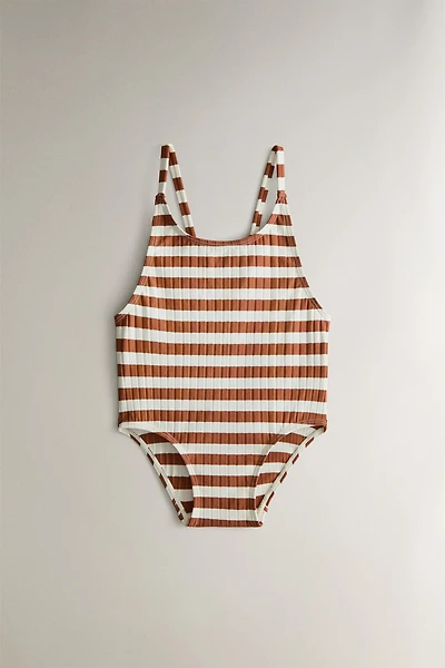 MAILLOT DE BAIN ENFANT À RAYURES