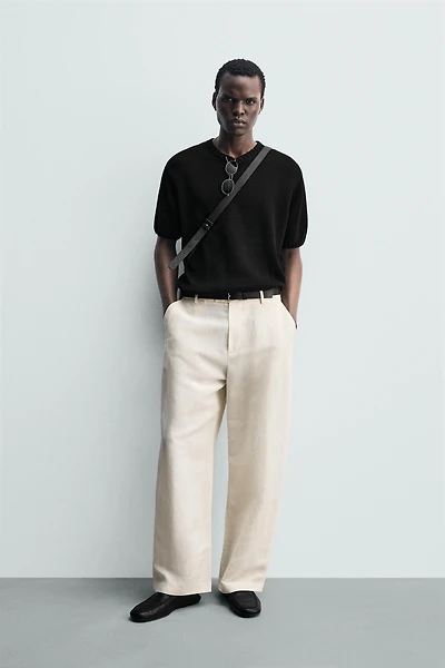 RELAXED FIT KNIT T-SHIRT