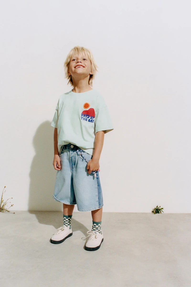 GARMENT DYE PRINTED T-SHIRT