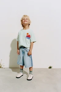 GARMENT DYE PRINTED T-SHIRT