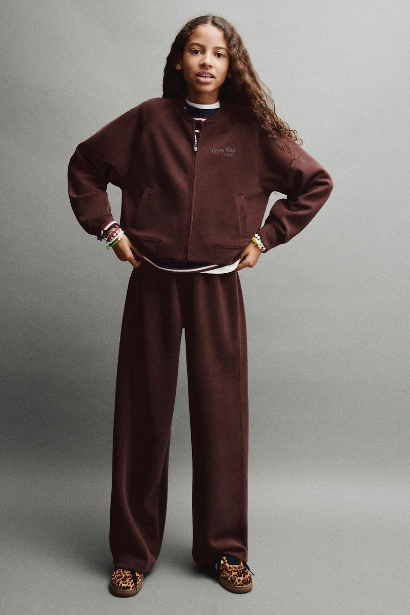 SPORTY WIDE LEG PANTS