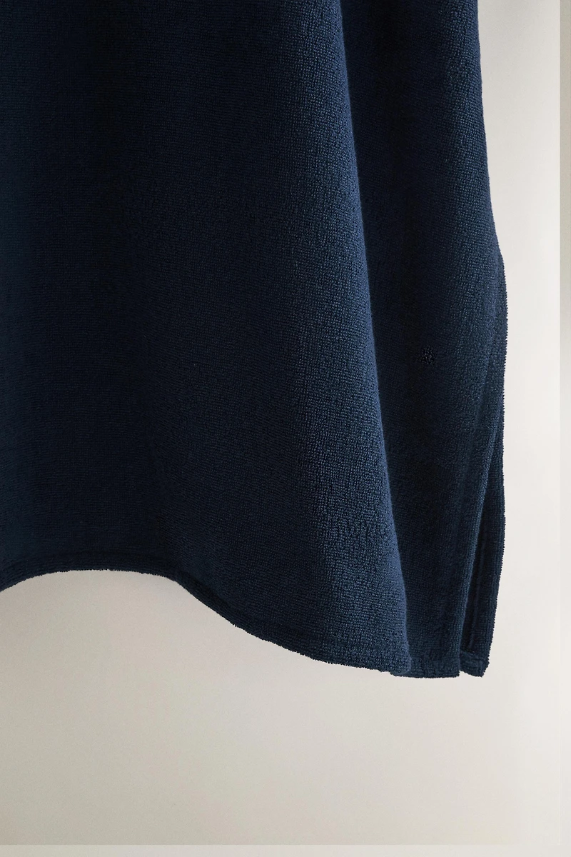 COTTON TERRYCLOTH BEACH PONCHO