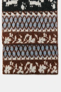 PRINTED KNIT SCARF