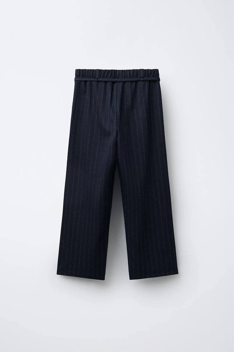 PANTALON DROIT À RAYURES