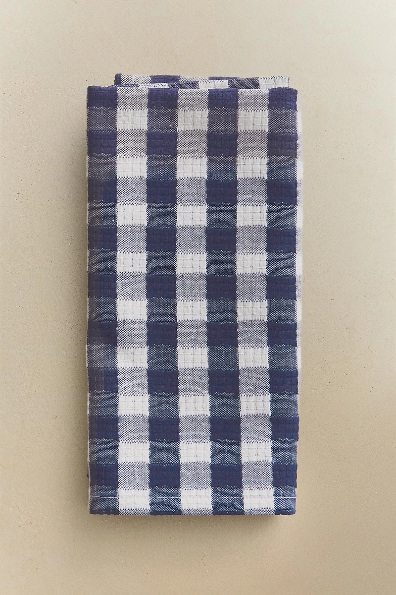 LOT DE 2 SERVIETTES DE TABLE MOTIF VICHY