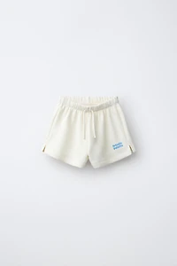 SWEATSHIRT AND BERMUDA SET WITH TEXT