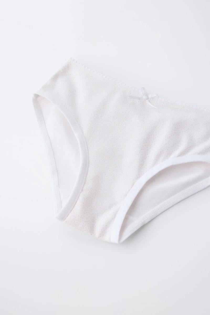 1 1/2-6 YEARS / SIX-PACK OF FLORAL UNDERWEAR