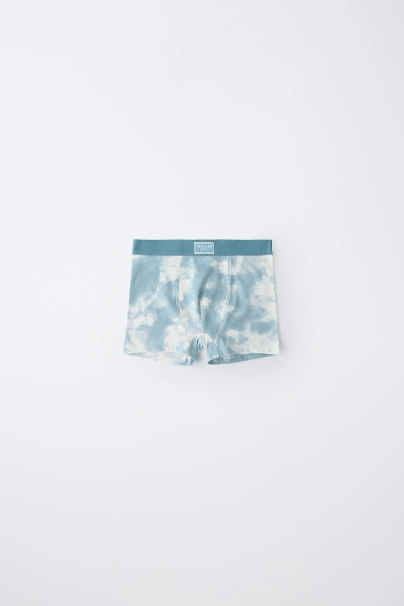 6-14 YEARS/ FIVE-PACK LABEL BOXERS