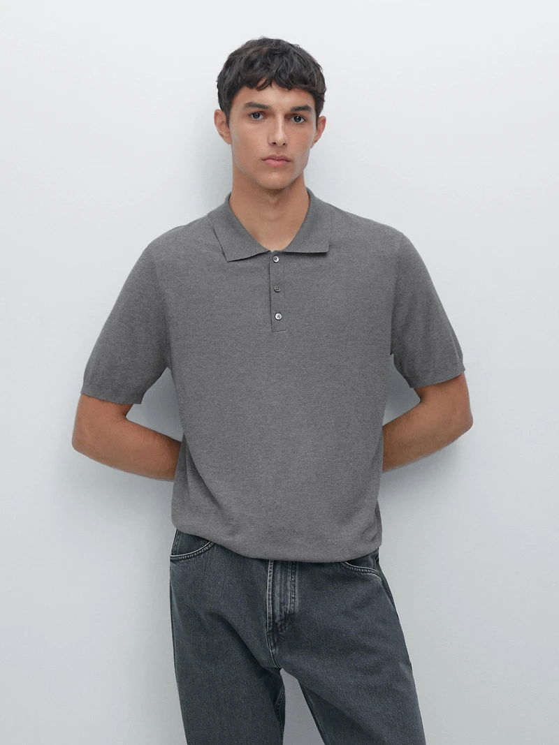 Polo en maille de coton