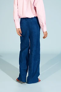 LIMITED EDITION SUEDE BAGGY PANTS