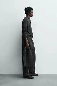 WOOL KNIT POLO SHIRT