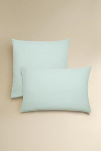 CHECK SEERSUCKER PILLOWCASE