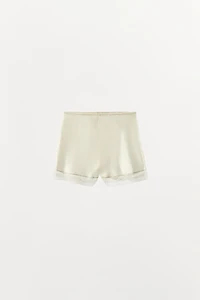 LACE SILK SHORTS