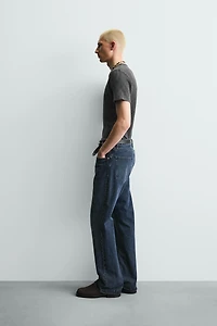 SLIM FIT TEXTURED KNIT T-SHIRT