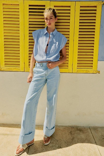 CHEMISE COURTE À CARREAUX VICHY