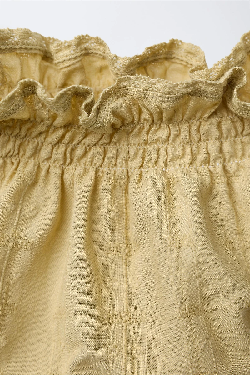 CULOTTE BRODERIES DENTELLE