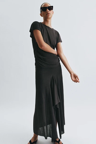 KNIT MIDI SKIRT