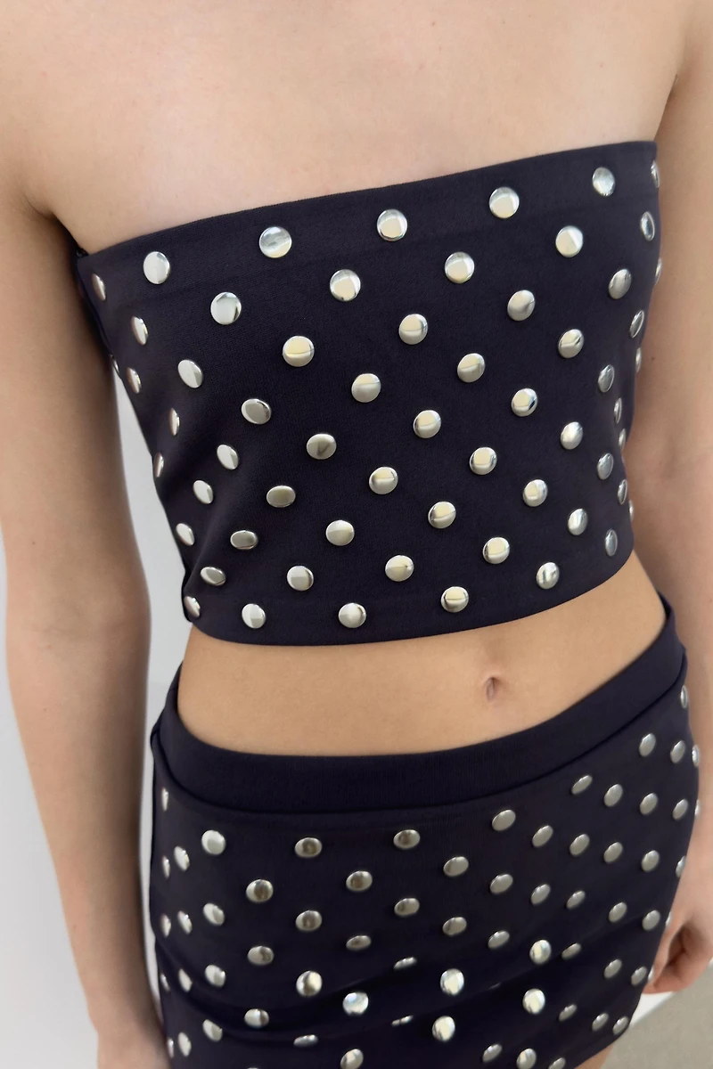 TOP BANDEAU À CLOUS