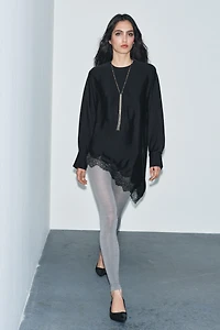 ASYMMETRIC LACE BLOUSE ZW COLLECTION LIMITED EDITION
