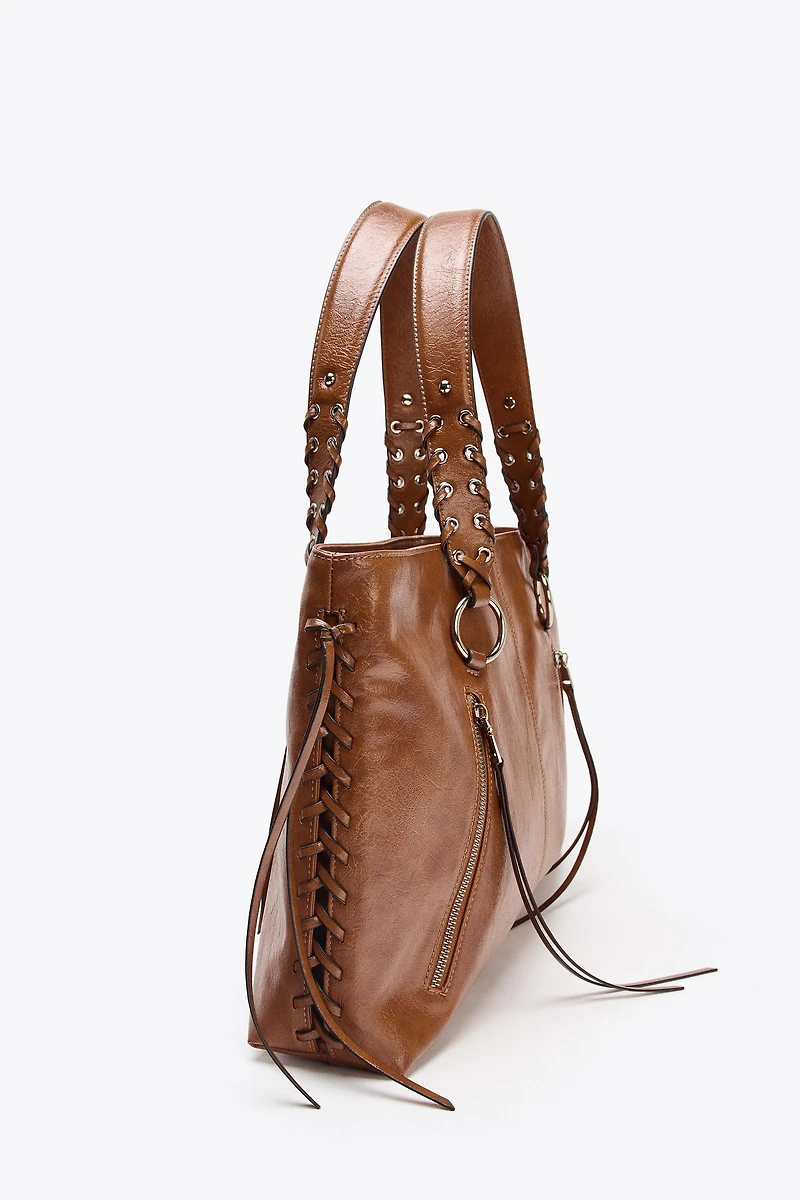 FRINGED TOTE BAG
