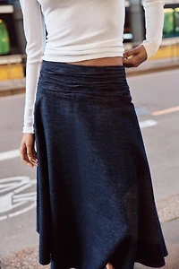 Z1975 ASYMMETRIC MIDI SKIRT