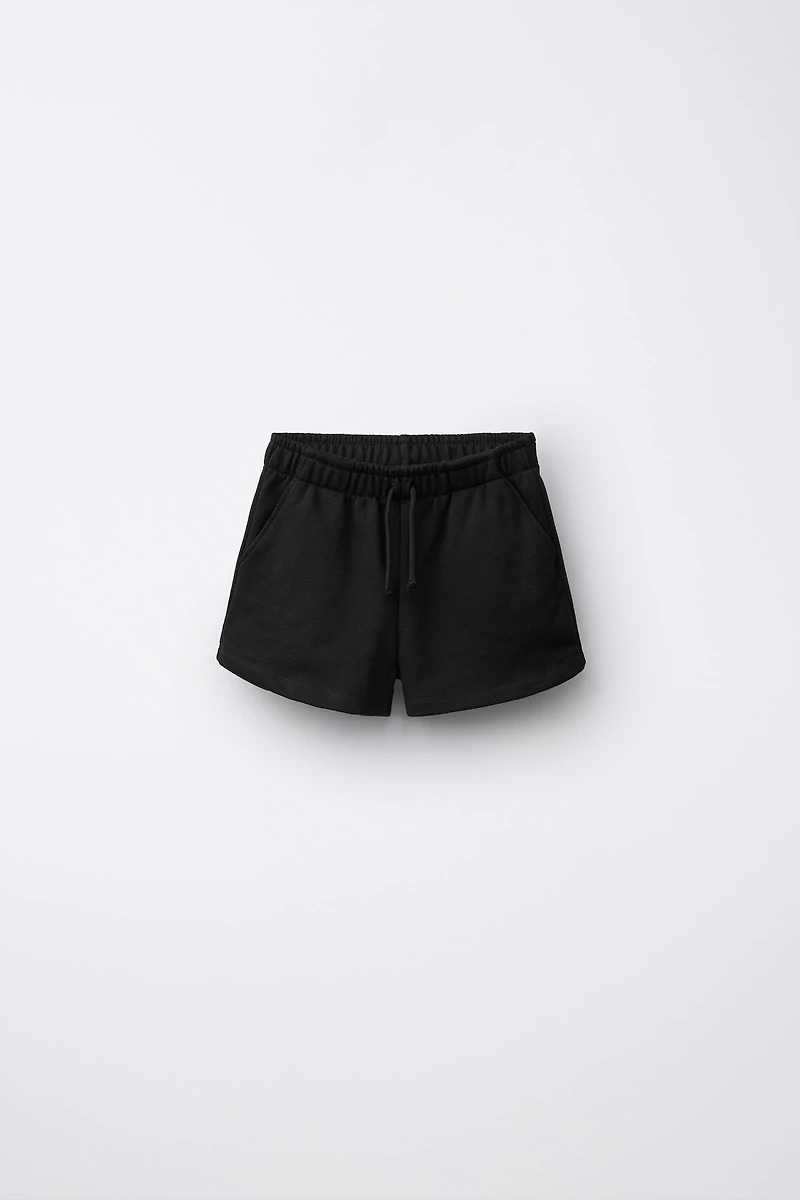 STAR PATCH PLUSH SHORTS