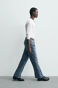 STRUCTURED STRAIGHT FIT BOOTCUT JEANS