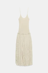 COMBINATION MIDI DRESS